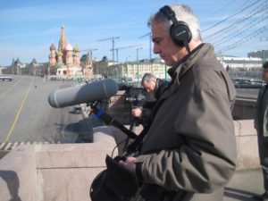 Dreharbeiten in Moskau für »Von Sängern und Mördern (2014)«