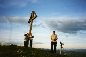 Ingo mit Kinder im Maramures, Rumänien